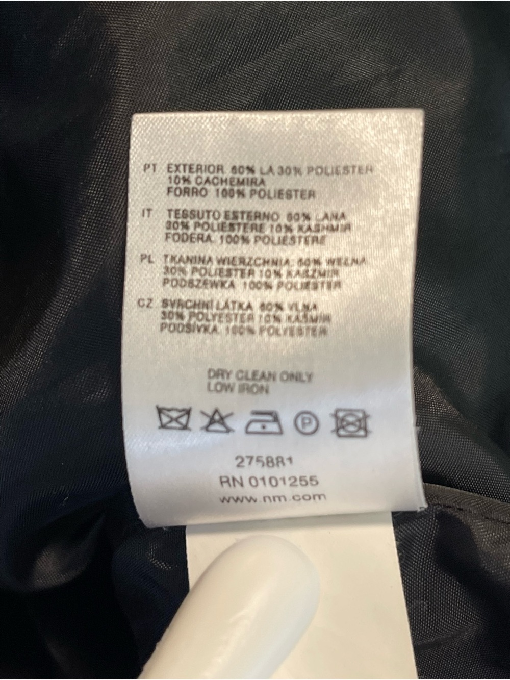 Vintage H&M Coat Overcoat Gray Size 12 Wool Cashmere Dark Academia Minimalist - Picture 14 of 16